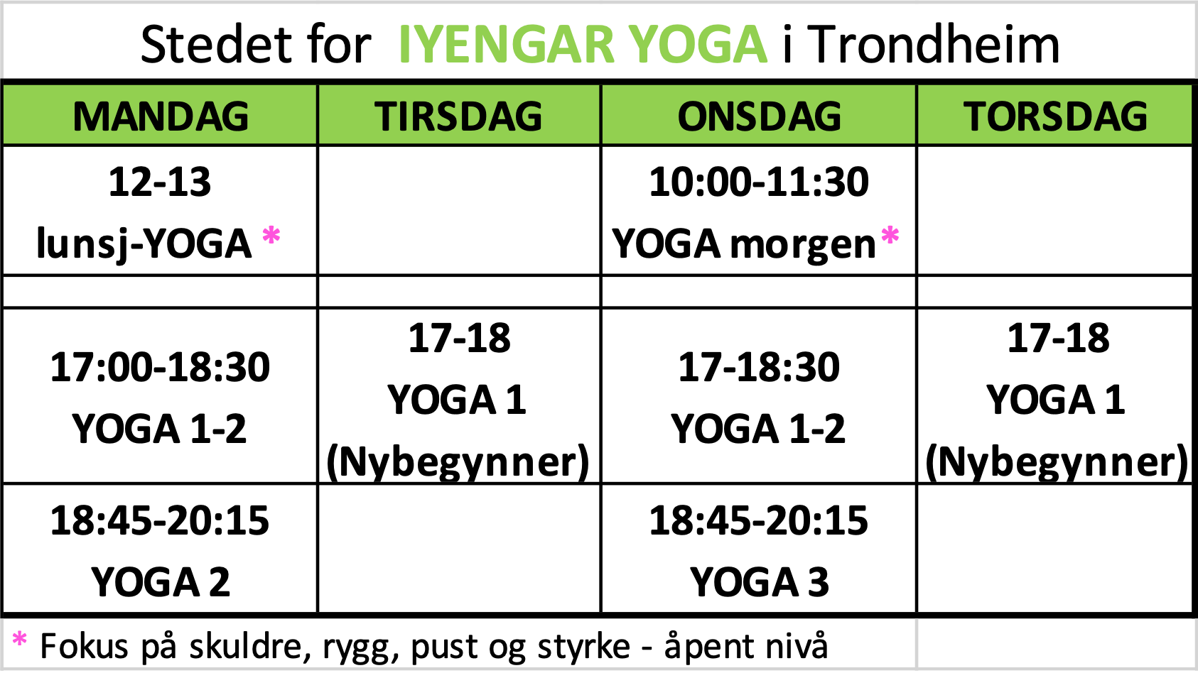 Yoga Trondheim Iyengar yoga